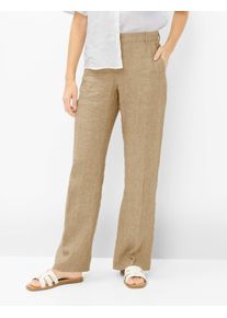 Brax Damen Palazzohose Style MAINE ALMOND, Beige, Gr. 46