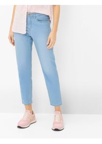 Brax Damen Five-Pocket-Hose Style CAROLA S USED BLEACHED BLUE, denim hellblau, Gr. 36L