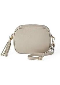 Umh&auml;ngetasche aus genarbtem Rindsleder Peter Hahn beige