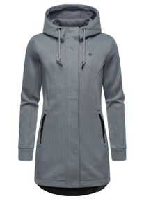 Kapuzensweatjacke Ragwear "Sweatjacke Letti Bonded", Damen, Gr. XS, grau (grau24), Obermaterial: 100% Polyester PES. Futter: 100% Polyester PES., Sweatjacken Kapuzensweatjacke