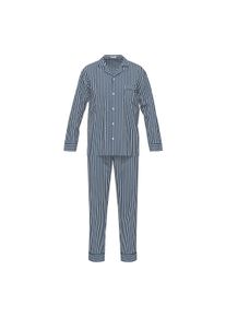 Schlafanzug Seidensticker "Pyjama", Damen, Gr. XL, bunt (dunkelblau), Obermaterial: 100% Baumwolle CO., Homewear-Sets Schlafanzug