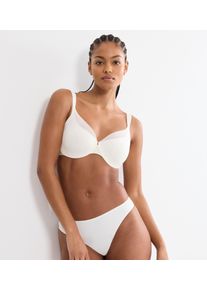 Minimizer-BH Triumph "Body Make-Up Illusion Curve", Damen, Gr. 95, Cup D, ecru wei&szlig;, Microtouch, Obermaterial: 81% Polyamid, 19% Elasthan, Basic, BHs Minimizer-BH, verkleinert die Brust optisch, breite Tr&auml;ger, formend, weich