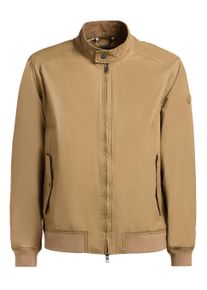 Bomberjacke Khujo "Bomberjacke Nabo", Damen, Gr. M, beige (schwarz beige), Obermaterial: 100% Baumwolle CO., gerade, eng Rippstrickb&uuml;ndchen, Jacken Bomberjacke, moderne Herren Fliegerjacke mit Cord am Kragen