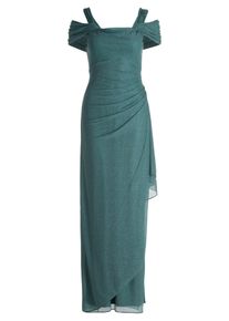 Abendkleid Vera Mont "Abendkleid im Glitzer-Look", Damen, Gr. 40, EURO, grau (gr&uuml;n, grau), 100% Polyester PES., Kleider Abendkleid