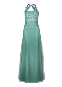 Abendkleid Vera Mont "Abiballkleid mit Spitze", Damen, Gr. 30, EURO, gr&uuml;n (bright eucalyptus), 100% Polyester PES., Kleider Abendkleid