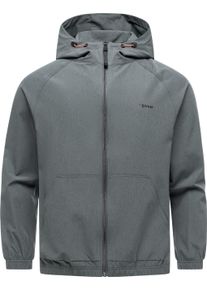 Anorak Ragwear "Anorak Roog A", Damen, Gr. L, grau (dunkelgrau), Obermaterial: 94% Polyester PES. 6% Elasthan EL., l&auml;ssig geschnitten, hoch geschlossener Ausschnitt, &Auml;rmel ohne &Auml;rmelschlitz B&uuml;ndchen, Jacken Anorak, Sportliche &Uuml;bergangsjacke mit Kapuze