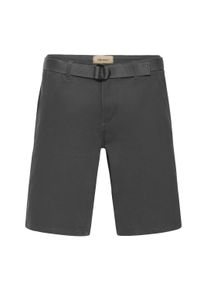 Chinoshorts Blend "Chinoshorts BHMBelo", Herren, Gr. S, N-Gr, grau (forged iron), Obermaterial: 98% Baumwolle CO. 2% Elasthan EL., Hosen Chinoshorts