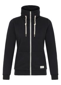 Sweatjacke oxmo "Trainingsjacke OXBITTA SWEAT", Damen, Gr. XXL, schwarz, Obermaterial: 50% Baumwolle CO. 50% Polyester PES., Sweatjacken Sweatjacke