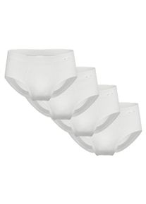 Slip Ammann "Slip Slips Doppelripp 4er Pack 4er Pack", Herren, Gr. M, wei&szlig;, Obermaterial: 100% Baumwolle CO., Unterhosen Slip
