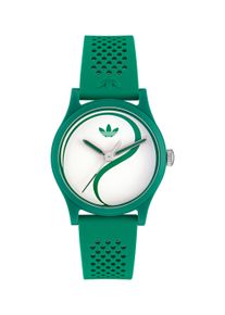 Quarzuhr adidas originals "GAME TWO", gr&uuml;n, Armbanduhren, Damen, Quarzuhr, Armbanduhr, Herrenuhr, Damenuhr, Silikonarmband, Acrylglas, analog