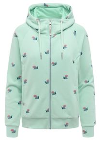 Sweatjacke Ragwear "Kapuzensweatjacke Fllawia Shells", Damen, Gr. XXL, gr&uuml;n (mint), Obermaterial: 70% Baumwolle CO. 30% Polyester PES., Sweatjacken Sweatjacke