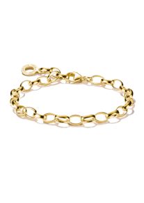Charm-Armband Thomas Sabo "Classic Klein" Gr. 19,5, gold (gelbgoldfarben), Armb&auml;nder, Damen, 19,5, Silber 925 (recycelt), Charm-Armband