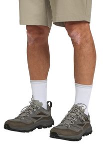 Wanderschuh Jack Wolfskin "CYROX TEXAPORE LOW M", Herren, Gr. UK10-EU445, Normalschaft, coldcoffee, Obermaterial: Leder. Futter: Textilmaterial, Schuhe Wanderschuh