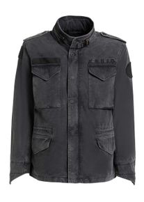 Funktionsjacke Khujo "Funktionsjacke Gene", Gr. XXL, schwarz, Obermaterial: 100% Baumwolle CO. Obermaterial: Futter: 100% Baumwolle CO., gerade, hoch geschlossener Ausschnitt, &Auml;rmel ohne &Auml;rmelschlitz gerader Abschluss, Jacken Funktionsjacke, &Uuml;bergangsparka mit Stehkragen