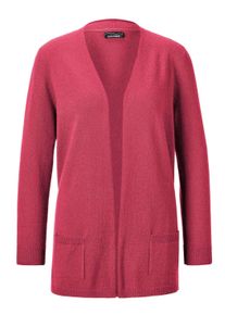 Strickjacke GOLDNER "Langarm Feinstrick-Cardigan", Herren, Gr. 50, rosa (pink), Obermaterial: 100% Kaschmir WS., figurumspielend, eng Rippe, Strickjacken Strickjacke, Ohne