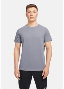 Jack & Jones Rundhalsshirt JACK & JONES "JJEORGANIC MELANGE TEE SS O-NECK NOOS", Herren, Gr. L, grau (flint, stone), Jersey, Obermaterial: 60% Baumwolle, 40% Polyester, meliert, normal normal, Rundhals, gerader Abschluss, Shirts Rundhalsshirt, Baumwollmischung, regular fit