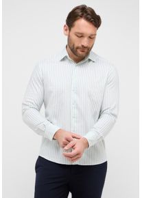Langarmhemd Eterna "COMFORT FIT", Damen, Gr. 40, Normalgr&ouml;&szlig;en, gr&uuml;n (pistazie), Twill, 59% Baumwolle, 41% Leinen, normal, Manschette, Hemden Langarmhemd, EASY IRON (b&uuml;gelleicht)