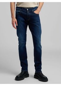 Straight-Jeans Replay "GROVER", Damen, Gr. 30, L&auml;nge 30, blau (dunkelblau), Denim/Jeans, Obermaterial: 98% Baumwolle, 2% Elasthan, straight fit lang, Jeans Straight-Jeans, in vielen verschiedenen Waschungen, mit Stretch