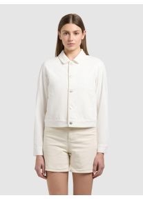 Jeansjacke Khujo "Jeansjacke Renia", Damen, Gr. XXL, wei&szlig; (sanftes wei&szlig;), Obermaterial: 100% Baumwolle CO., gerade, hoch geschlossener Ausschnitt, 1-Knopf-Manschette, Jacken Jeansjacke, Moderne Damen Denim-Jacke