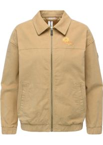 Outdoorjacke Ragwear "Outdoorjacke Melvene Cordy", Damen, Gr. L, beige (sand), Obermaterial: 98% Baumwolle CO. 2% Elasthan EL. Obermaterial: Futter: 65% Polyester PES. 35% Baumwolle CO., l&auml;ssig geschnitten, ohne Ausschnitt, &Auml;rmel ohne &Auml;rmelschlitz B&uuml;ndchen, Jacken Outdoorjacke, L&auml;ssige Kordjacke mit Hemdkragen