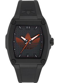 Quarzuhr adidas originals "CITY TECH FIVE", schwarz, Armbanduhren, Damen, Quarzuhr, Armbanduhr, Herrenuhr, Damenuhr, Resinarmband, Leuchtzeiger