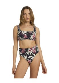 Triangel-Bikini-Top Roxy "Pt Beach Classics DCup", Damen, Gr. S, Cup B, anthrazit wind swept floral, Obermaterial: 85% Microfaser, 15% Elasthan;, Bikini-Oberteile Triangel-Bikini-Top