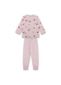 Schlafanzug Sanetta "Pyjama", M&auml;dchen, Gr. 128, pink (rosa), Obermaterial: 100% Baumwolle CO., Homewear-Sets Schlafanzug