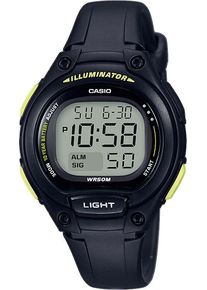 Chronograph, schwarz (schwarz, gelb), CASIO TIMELESS COLLECTION, Armbanduhren, Damen, Chronograph, Quarzuhr,Armbanduhr,Digitaluhr,Geschenkidee,M&auml;dchen,Jungen,Geburtstag