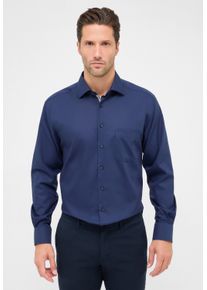 Langarmhemd Eterna "MODERN FIT", Damen, Gr. 48, Normalgr&ouml;&szlig;en, navy, Popeline, 100% Baumwolle, tailliert, Manschette, Hemden Langarmhemd, NON IRON (b&uuml;gelfrei)