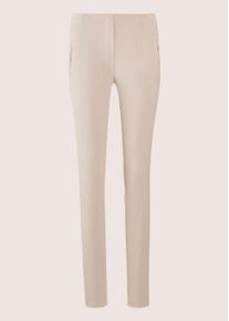 Madeleine Mode Stretch-Hose MADELEINE "Hose Schlanke Hose zum Schl&uuml;pfen", Damen, Gr. 44, N-Gr, grau (kiesel), Obermaterial: 53% Baumwolle CO. 45% Lyocell CLY. 2% Elasthan EL., Hosen Stretch-Hose