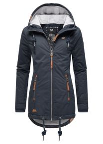 Winterjacke Ragwear "Winterjacke Zuzka Winter", Damen, Gr. 4XL, blau (navy22), Obermaterial: 100% Polyester PES. Obermaterial: Futter: 100% Polyester PES. 100% Polyester PES., Jacken Winterjacke