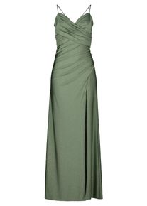 Abendkleid Vera Mont "Abendkleid im Glitzer-Look", Damen, Gr. 38, EURO, gr&uuml;n (gr&uuml;n, gr&uuml;n), 81% Polyamid PA. 19% Elasthan EL., Kleider Abendkleid