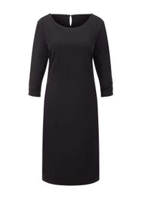 Etuikleid GOLDNER "Jerseykleid mit Krepp-Qualit&auml;t", Damen, Gr. 46, N-Gr, schwarz, Obermaterial: 95% Polyester PES. 5% Elasthan EL., figurumspielend, Kleider Etuikleid, seitliche Nahttaschen