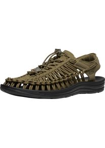 Sandale Keen "UNEEK", Damen, Gr. 43, schwarz olive, schwarz, Synthetik, Schuhe Sandale