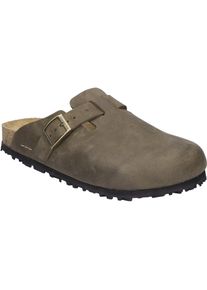 Clog Josef Seibel "Hermine 04, taupe", Damen, Gr. 40, grau (taupe), Obermaterial: 100% Rindsleder Leather cow., Schuhe Clog