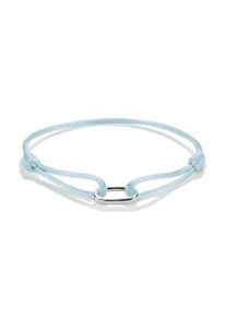 Charm-Armband Thomas Sabo "Textilarmband in verschiedenen Farben - Connect" Gr. 24, silberfarben, t&uuml;rkis, Armb&auml;nder, Damen, 24, Polyester Silber 925 (recycelt), Polyester, Silber 925 (recycelt), Charm-Armband
