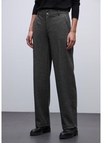 Stoffhose Street One, Damen, Gr. 46, L&auml;nge 32, schwarz, Web, Obermaterial: 50% Polyester, 25% Viskose, 20% Polyamid, 5% Elasthan, unifarben, regular fit lang, Hosen Stoffhose, mit Stretchanteil