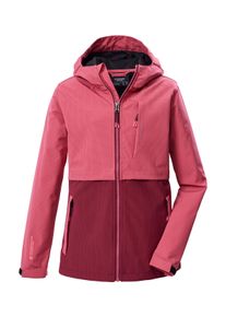 Softshelljacke Killtec "KOS 153 GRLS SFTSHLL JCKT", M&auml;dchen, Gr. 116, pink, Oberseite: 100% Polyester;R&uuml;ckseite: 100% Polyester;Futter: 100% Polyester, Jacken Softshelljacke, Winddichte, wasserabweisende Softshelljacke mit Kapuze
