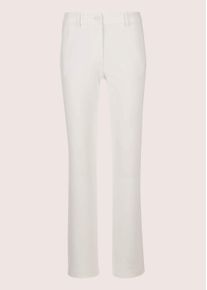 Madeleine Mode Stoffhose MADELEINE "Hose Gerade Stretch-Hose", Damen, Gr. 22, N-Gr, wei&szlig; (wollwei&szlig;), Obermaterial: 95% Polyamid PA. 5% Elasthan EL., Hosen Stoffhose