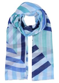 Modeschal Capelli New York, Damen, blau combo, Obermaterial: 100% Polyester, Modet&uuml;cher Modeschal