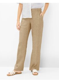 Brax Damen Palazzohose Style MAINE ALMOND, Beige, Gr. 34