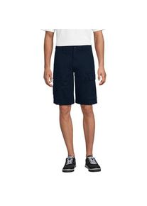 LANDS' END Classic Fit Stretch-Cargoshorts mit Komfortbund, 26 cm, Herren,  Blau, Elasthan/Baumwoll-Mischung, by Lands' End
