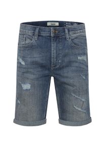 Jeansshorts Blend "Jeansshorts BHDeniz", Damen, Gr. XXXL, N-Gr, blau (denim middle blau), Web, Obermaterial: 98% Baumwolle CO. 2% Elasthan EL., unifarben, regular fit kurz, Jeans Jeansshorts