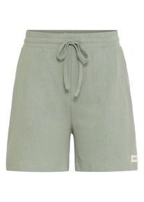 Shorts oxmo "Shorts OXPims", Damen, Gr. L, N-Gr, gr&uuml;n (seagrass), Obermaterial: 57% Baumwolle CO. 43% Polyester PES., Hosen Shorts