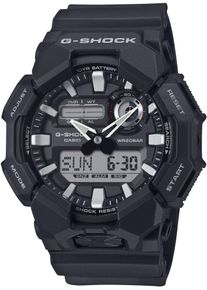 Chronograph Casio G-SHOCK, schwarz (grau, schwarz), Armbanduhren, Damen, Chronograph, Quarzuhr, Armbanduhr,Herrenuhr, digital,Resinband, bis 20 bar wasserd.