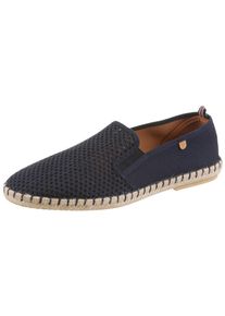 Espadrille VERBENAS "Tom Pacific", Damen, Gr. 46, blau (marine), Textil, unifarben, Schuhe Espadrille, Slipper, Sommerschuh, Strandschuh mit luftdurchl&auml;ssiger Perforation