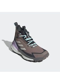 Wanderschuh adidas terrex "TERREX FREE HIKER 2.0 GORE-TEX", Damen, Gr. 43, trace braun, wonder aluminium, carbon, Synthetik, Textil, Schuhe Wanderschuh, wasserdicht dank Gore-Tex Membrane