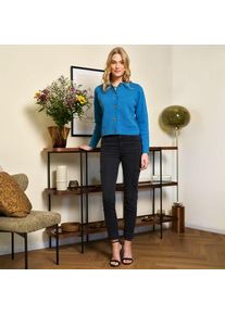 LANDS' END 7/8-Cargohose aus Lyocell-Mischung Mid Waist, Damen,  Schwarz, Baumwolle/Lyocell (Viskose)/Baumwoll-Mischung, by Lands' End