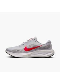 Laufschuh Nike "Journey Run", Herren, Gr. 47, pure platinum, bright crimson, wei&szlig;, schwarz, Synthetik, Textil, Schuhe Laufschuh, mit ComfiRide Technologie, Gummilaufsohle, mit Schn&uuml;rung