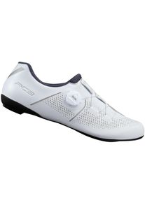 Fahrradschuh Shimano "Rennrad - Fahrradschuhe RC302, wei&szlig;", Herren, Gr. 49, wei&szlig;, Obermaterial: 100% Kunstleder synt.leather., Schuhe Fahrradschuh